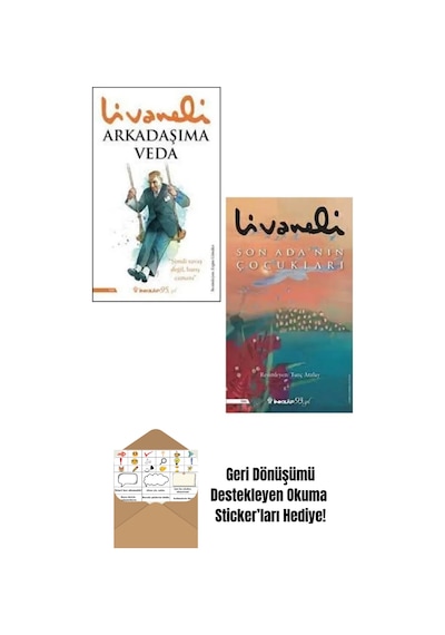 Zülfü Livaneli 2 Kitap Set / Arkadaşıma Veda - Son Ada'nın Çocukları + Okuma Sticker'ları