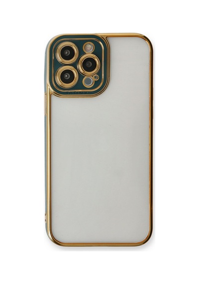 Apple iPhone Uyumlu  14 Pro Kılıf Liva Lens Silikon -  Yeşil
