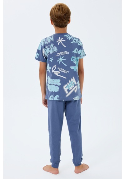 Rolypoly Erkek Çocuk Lacivert Pijama Takım Rp3746-c-v2