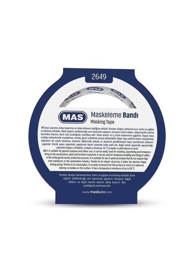 Krepe Maskeleme Bantı 19 Mm X 40 M 2649