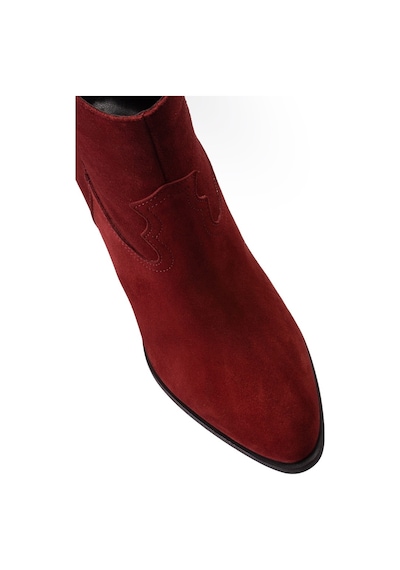 Deery Hakiki Süet Bordo Kadın Bot Bordo (539861904) Bordo