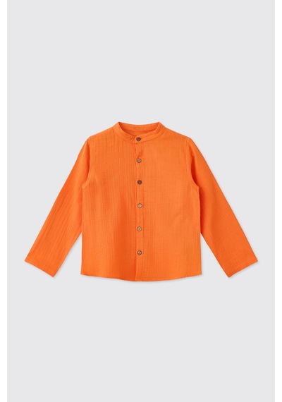 Panço Erkek Çocuk Oranj Gömlek 2611bk06026 Turuncu
