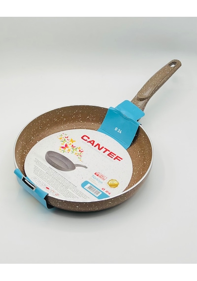 Cantef 24 Cm Yanmaz Yapışmaz Tek Saplı Teflon Tava