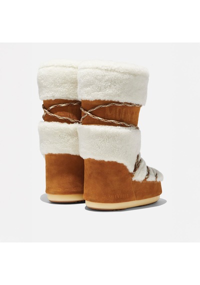 Whısky/off Whıte Kar Botu Kadın 80d1402610-ma03 Moon Boot Shearling Whisky/off White Beyaz