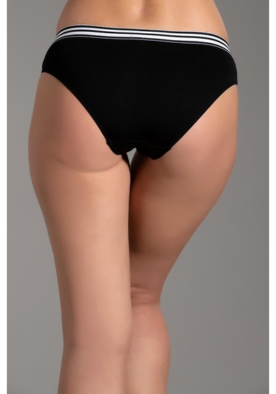 Newbra Kadın Penye Slip Külot - Siyah