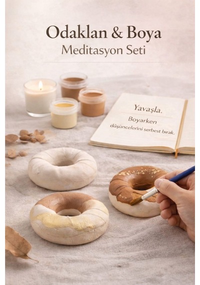 7 Parça Donut Boyama Seti Hobi & Eğitici Boyama Kiti