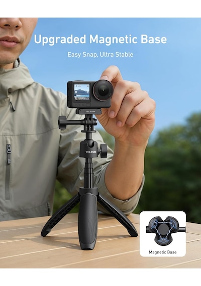 Djı Osmo Nano Action 6/5 Pro/4, Gopro Hero 13/12, Insta360 X5 X4 Ace Pro İçin 46 Cm Mini Selfie Çubuğu Tripod, 360 Genel