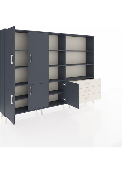 Arges Dolap 11 Raflı 3 Çekmeceli 5 Kapaklı 220x30x163 Antrasit-antrasit/aytaşı Antrasıt/aytası - Antrasıt Arges Dolap 11 Raflı 3 Çekmeceli 5 Kapaklı 220x30x163 Antrasit-antrasit/aytaşı Antrasıt/aytası - Antrasıt