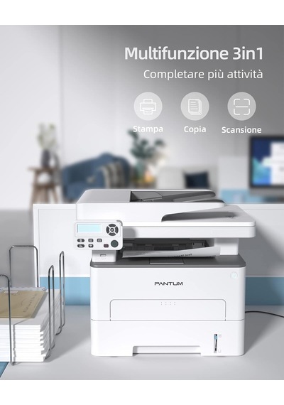 Pantum M7100dw 3-in-1 Çok İşlevli Yazıcı Yazıcı, Tarayıcı Ve Fotokopi 256 Mb, A4-adf-1200 X 1200 33 Ppm Kapasitesi: 250 H Dubleks Pcl -usb 2.0, Ağ Kartı, Wlan