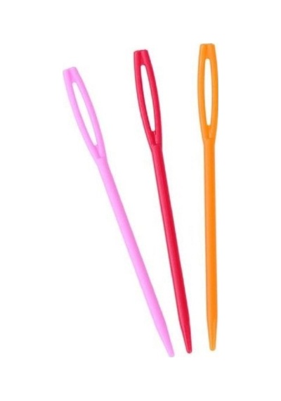 Özene Bezene 9 Cm Plastik Iğne (3 Adet)