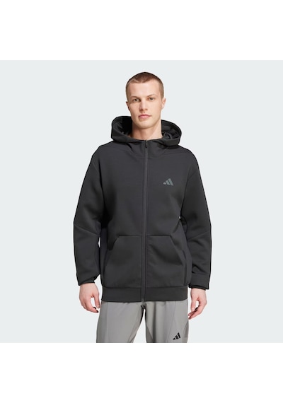 Adidas Designed For Training Full-zip Track Erkek Sweatshirt C-adııy1131e50a00 Siyah