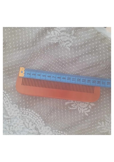 Doğal Bambu Ahşap Tarak Düz Model