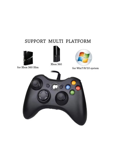 Kablolu Joystick Siyah Xbox 360 Uyumlu Hızlı Şarj Destekli Bluetoothsuz siz