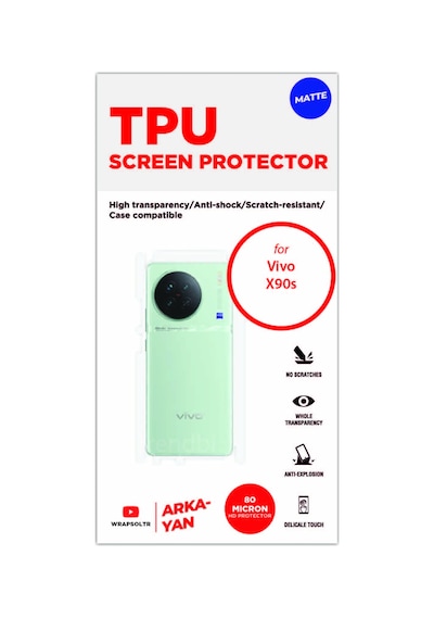 Vivo X90s Mat Arka Ve Yan Kaplama Koruyucu Hd Film