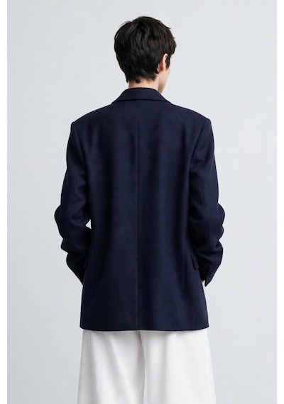 Barrels And Oıl Kadın Klasik Blazer Ceket - Lacivert Lacivert