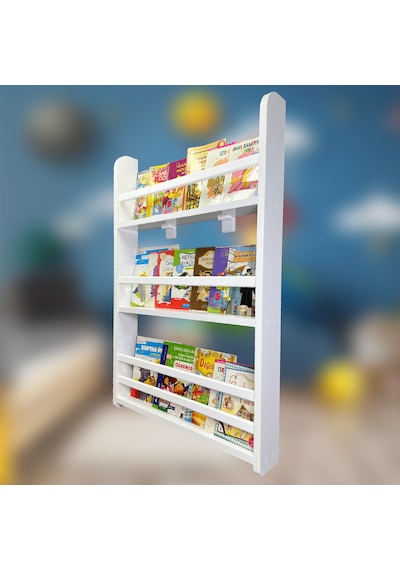 Çocuk Odası Kitaplık Montessori Kitaplık Bebek Odası Kitaplık Beyaz