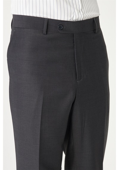 Gri Modern Kesim Klasik Kumaş Pantolon Gri