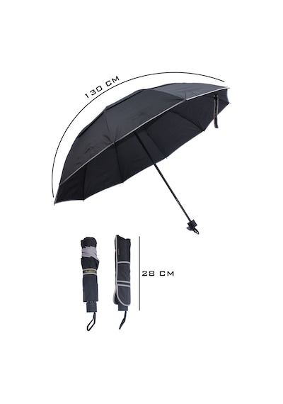 Marlux Siyah Çift Katlı Protokol Unisex Şemsiye M21mar207ckr001 - Siyah