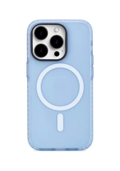 Rock Apple Uyumlu iPhone 14 Pro Max Kılıf Shield Serisi Magsafe Anti Shock - Mavi Mavi
