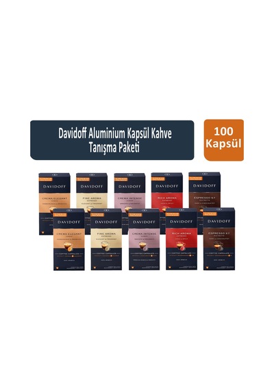 Davidoff Aluminium Kapsül Kahve Tanışma Seti 10 x 10'lu
