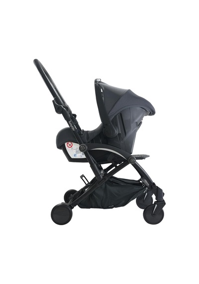 Bumprider Connect³ Black-Grey Bebek Arabası & Connect TRN Grup 0+ Oto Koltuğu Grey & Oto Koltuk Adaptörü