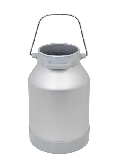Melasty Süt Sağma Makinesi Alüminyum Süt Güğümü 30 Litre İki Kulp-tek Saplı Dar Ağız Kapak Hariç -1735
