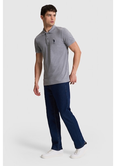 U.S. Polo Assn. U.s. Polo Assn. Erkek Gri Melanj Tişört Basic 50326920-vr086