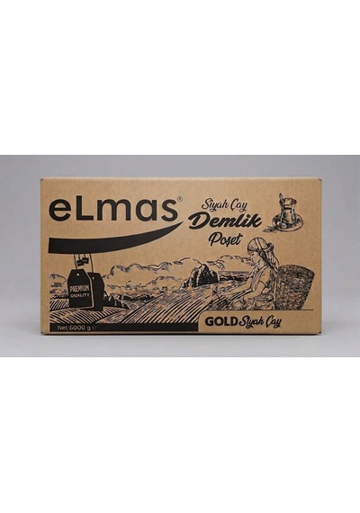 Elmas Çay Gold Demlik Poşet Siyah Çay - 30 Gr X 200 Adet 6 Kg Koli