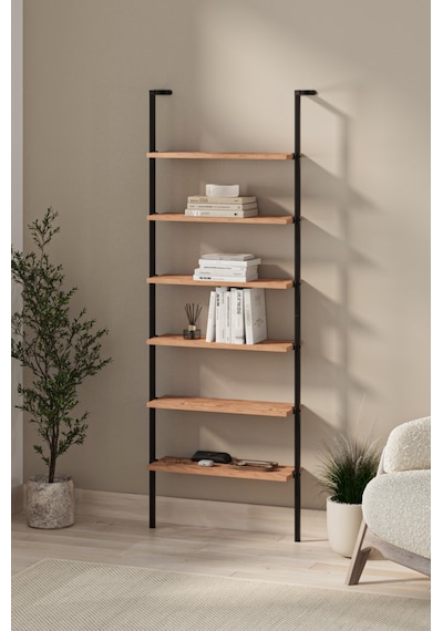 Bofigo 6 Raflı Duvara Monte Kitaplık Dekoratif Kitaplık Rüzgar Çam Bofigo 6 Raflı Duvara Monte Kitaplık Dekoratif Kitaplık Rüzgar Çam