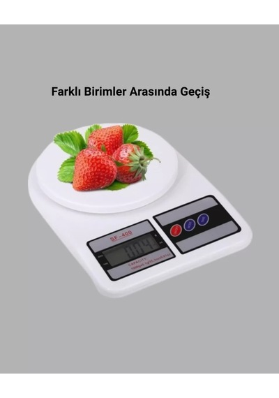 Hassas Dijital Mutfak Tartısı 1g Doğruluk Lcd Ekran Otomatik Kapanma Belirtilmemiş