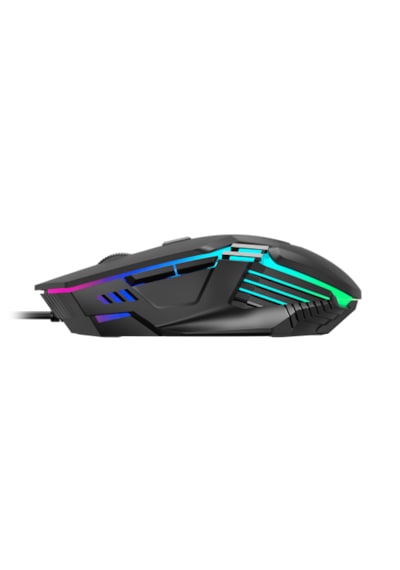 Gamdıas Aura Gs4, Çok Renkli Aydınlatma, Usb Kablolu, 6 Tuşlu, Gaming Mouse, 3.600 Dpı, Siyah Gs4