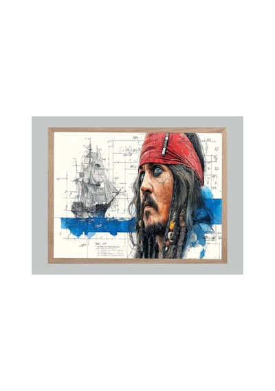 Poster Ahşap Çerçeveli Tek Parça Dekoratif Tablo Çok Renkli - 868782663 Çok Renkli