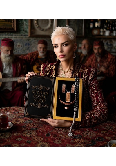 Özel Tasarım Kitap Kutulu Kadın Bakır Takı Seti Ve Tesbih Kombini - Kolye Küpe Bileklik Yüzük 5 Parça Otantik Şık Hediyelik - Doğum Günü Yıl Dönümü Anneler Günü Kadınlara Özel Gösterişli Hediye - N-00002 Özel Tasarım Kitap Kutulu Kadın Bakır Takı Seti Ve Tesbih Kombini - Kolye Küpe Bileklik Yüzük 5 Parça Otantik Şık Hediyelik - Doğum Günü Yıl Dönümü Anneler Günü Kadınlara Özel Gösterişli Hediye - N-00002