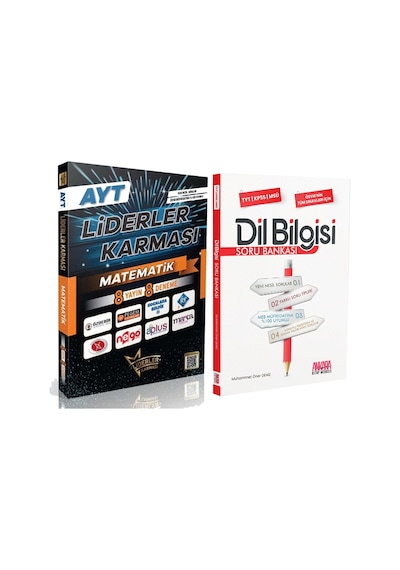 Liderler Karması Ayt Matematik 8 Yayın 8 Deneme Ve Akm Dil Bilgisi Soru Bankası Seti 2 Kitap