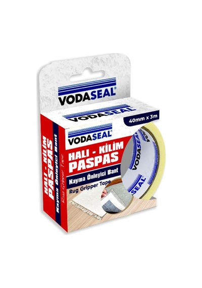 Vodaseal Halı Kayma Önleyici Bant 40 Mm 3 Metre Çok Renkli