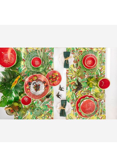 Kırmızı Seramik Yemek Tabağı 27 Cm