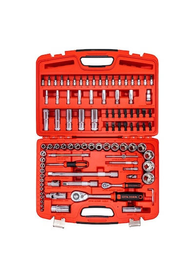 Ceta Form C20-96ph2 1/4"+1/2" 6 Köşe Lokma Anahtar Takımı 96 Parça