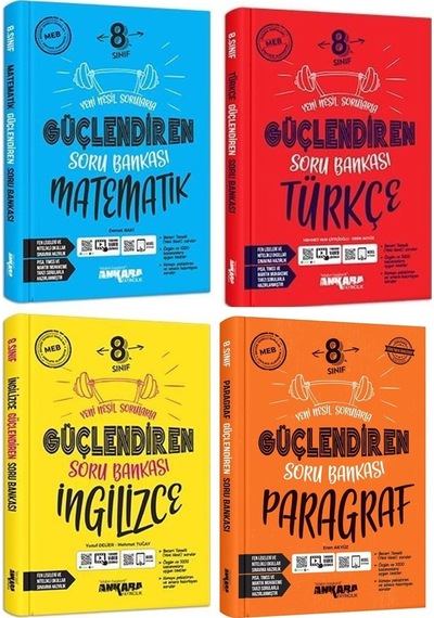 Ankara 8. Sınıf Matematik + Türkçe + İngilizce + Paragraf Güçlend