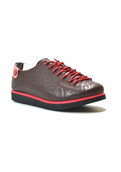 Mini Angel 211 Deri Bordo Lastik Bağ Casual Kız Çocuk Ayakkabı Bordo