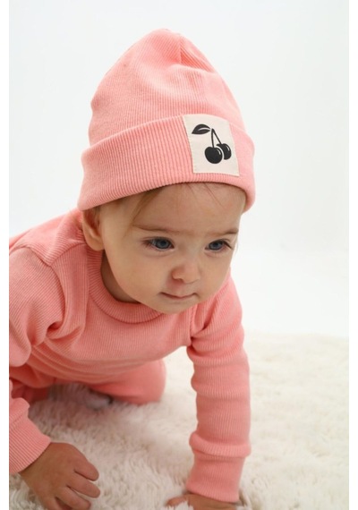 My Kids Wear Fitilli Unisex Bebek - Çocuk Üçlü Takım Krem - Kiremit