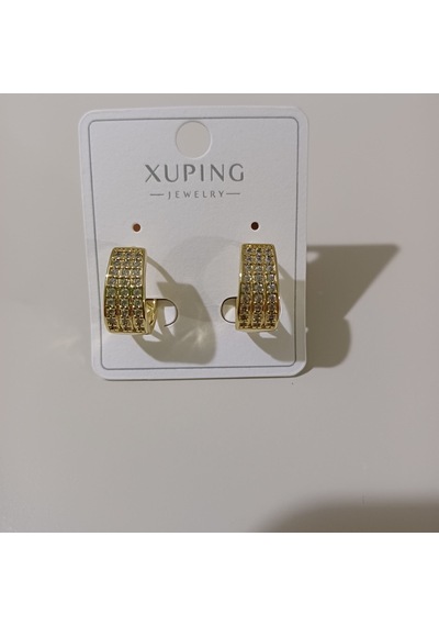 Xuping Zirkon Detaylı Küpe Altın
