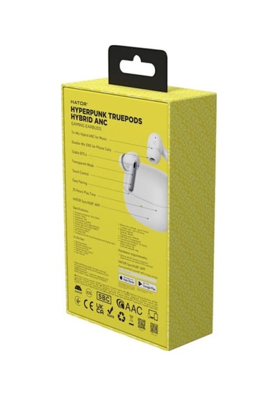 Hyperpunk Truepods Hybrid Anc White Tws Bluetooth Gaming Kulakiçi Kulaklık Hta432 Diğer