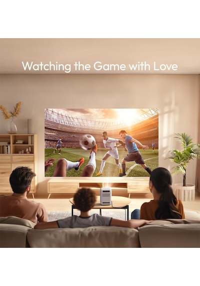 Byintek U4 Projeksiyon Cihazı 1080P LED WiFi 6 BT 5.0, Otomatik Odaklama, 400 ANSI Lümen, Ev Sineması, Dış Mekan, İş, Oyun, Eğitim Amaçlı
