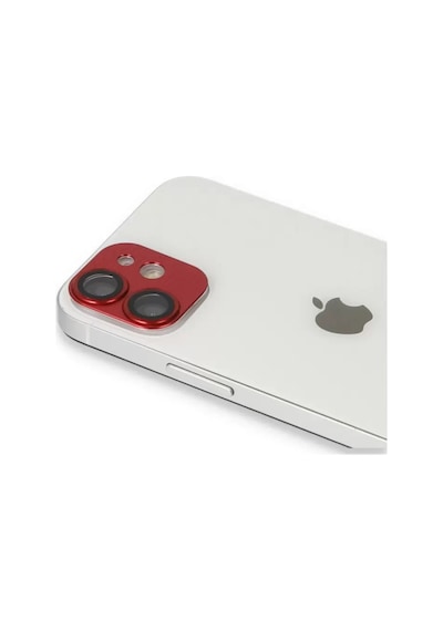 Newface Apple  Uyumlu  iPhone 11 Pers Alüminyum Kamera Lens - Kırmızı