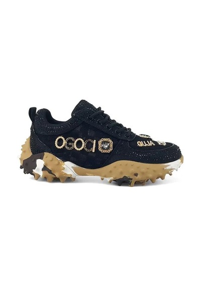 Guja 25y338-9 Taş Detaylı Fashion Kadın Sneakerspor Ayakkabı Siyah