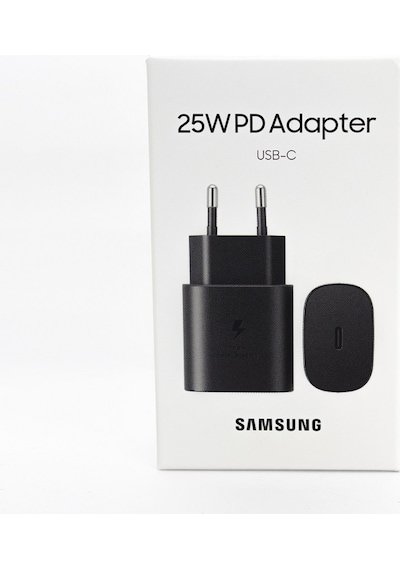 Samsung Uyumlu Galaxy M51 Type-C Fast Şarj Başlığı 25W Siyah