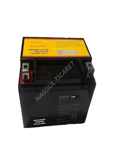 Hsgl Motorsiklet Akü 12n5l-bs Batarya 12v5ah/10hr Dik Akü N11.3926