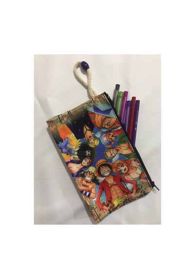 One Piece Desenli Tasarım Bez Kalemlik-cüzdan Diğer