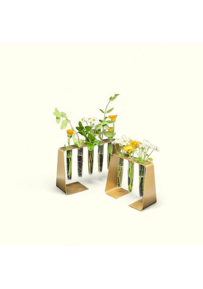 H&l Concept 3+5 Gold Şık Ve Modern Tasarım Hediyelik Vazo Saksı