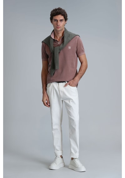 Lufian Erkek Vernon Smart Polo T-shirt 111040163 Tarçın